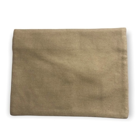 Gobi Mongolian cashmere clutch bag blue/cream